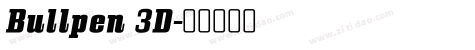 Bullpen 3D字体转换